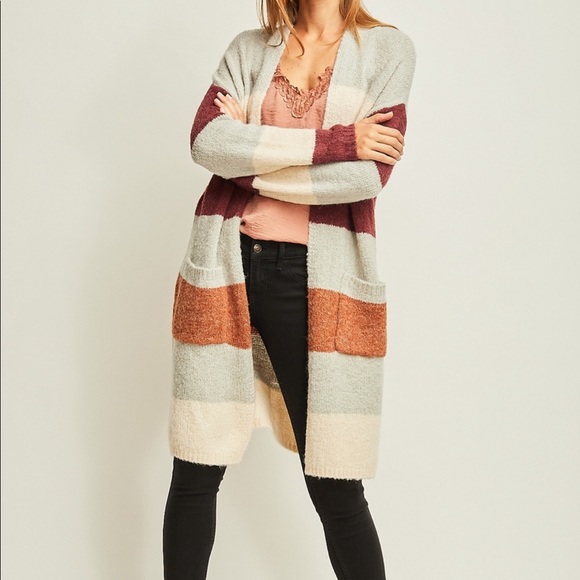 Din & Louie Sweaters - 🆕 JOY // Striped Colorful Cardigan